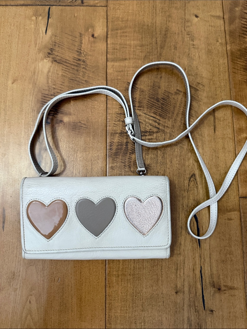 Brighton Holly Hearts Cross Body Wallet